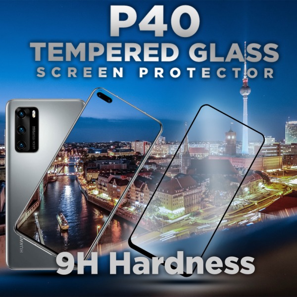 Huawei P40 - Härdat glas 9H – 3D Super kvalitet