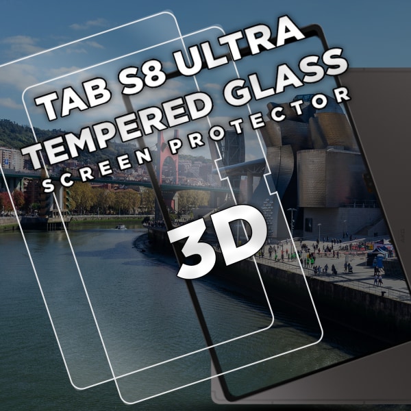 2-Pack Samsung Galaxy Tab S8 Ultra - Härdat glas 9H - Super Kvalitet Skärmskydd