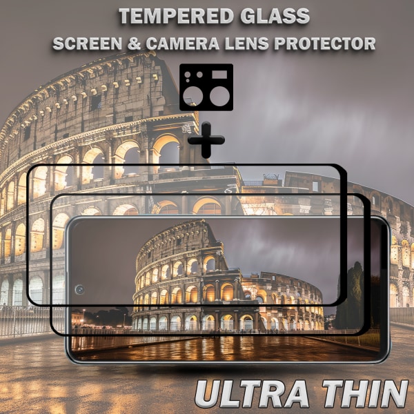 2-Pack XIAOMI 13T 5G Skärmskydd & 1-Pack linsskydd - Härdat Glas 9H - Super kvalitet 3D