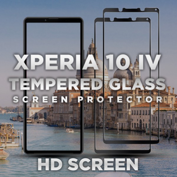 2 Pack Sony Xperia 10 IV - Härdat glas 9H -Super Kvalitet 3D