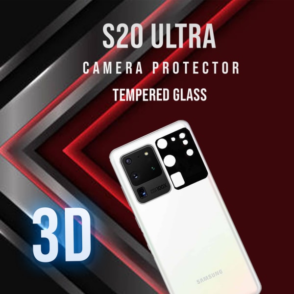 Linsskydd S20 Ultra Kamera - Härdat Glas 9H-Super Kvalitativt 3D