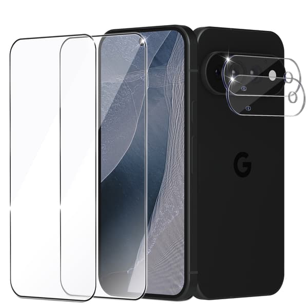 2-Pack Google Pixel 11 Pro XL Skærmbeskyttelse & 2-Pack linsebeskyttelse - Hærdet Glas 9H - Super kvalitet 3D
