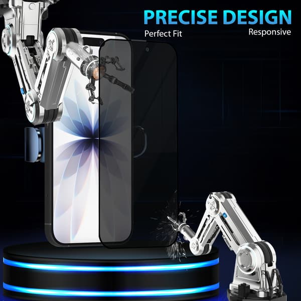 2-Pack iPhone 17 Privacy Skärmskydd - Härdat Glas 9H - Super kvalitet 3D iPhone 17