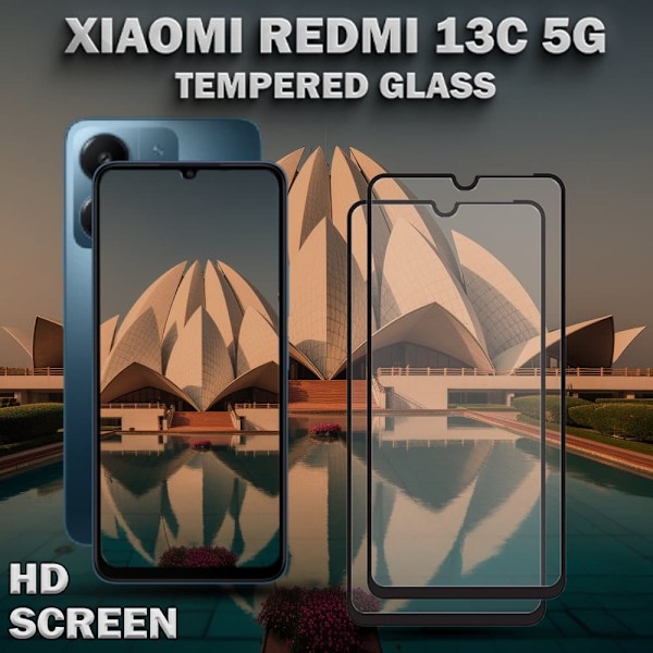 2-Pack XIAOMI REDMI 13C Näytönsuoja - Karkaistu Lasi 9H - Super laatu 3D
