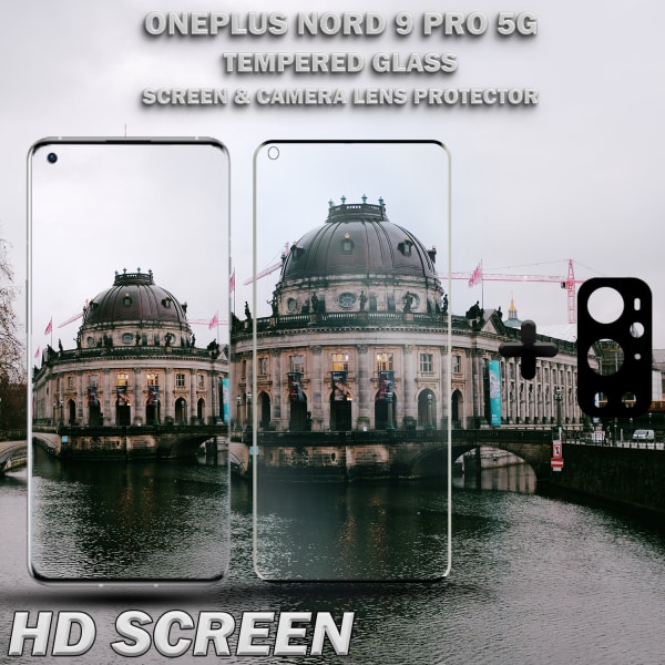 OnePlus 9 Pro 5G & 1-Pack linsskydd - Härdat Glas 9H - Super kvalitet 3D