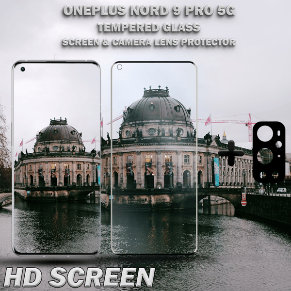 OnePlus 9 Pro 5G & 1-Pack linsskydd - Härdat Glas 9H - Super kvalitet 3D