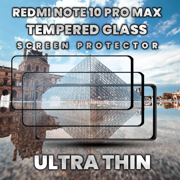 2-Pack Xiaomi Redmi Note 10 Pro Max - Härdat Glas 9H - Super kvalitet 3D