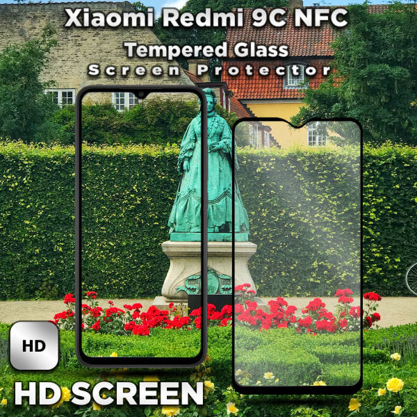 1-Pack XIAOMI REDMI 9C NFC Skærmbeskyttelse - Hærdet Glas 9H - Super kvalitet 3D