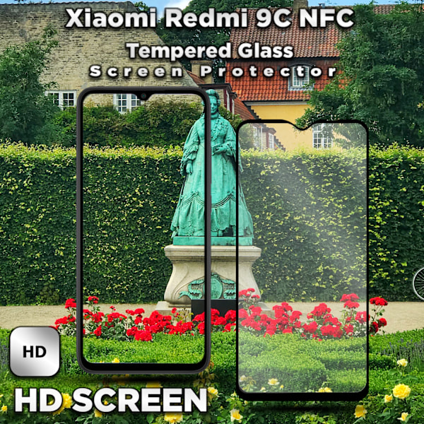 Xiaomi Redmi 9C NFC - Härdat Glas 9H - Super kvalitet 3D Skärmskydd