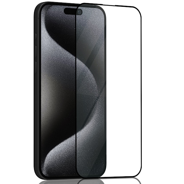 1-Pack Iphone 15 Pro Max Näytönsuoja - Karkaistu Lasi 9H - Super laatu 3D