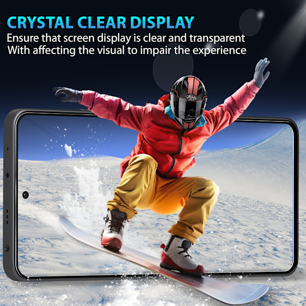 2-Pack Xiaomi Redmi Note 13 Skärmskydd & 1-Pack linsskydd - Härdat Glas 9H - Super kvalitet 3D