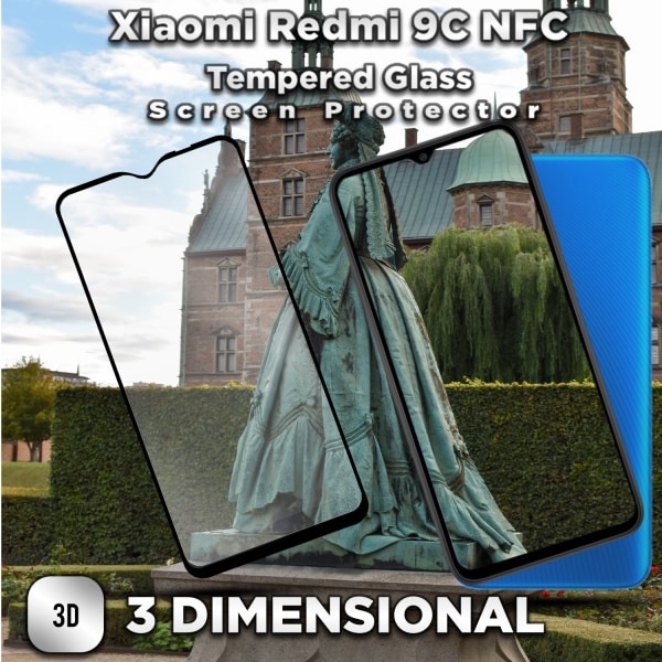 Xiaomi Redmi 9C NFC - Härdat Glas 9H - Super kvalitet 3D Skärmskydd