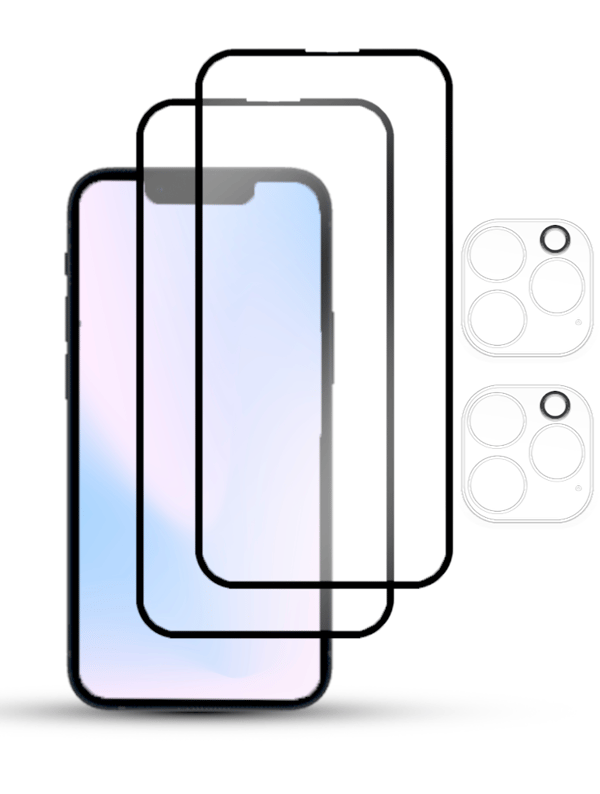 2-Pack IPHONE 13 PRO MAX Skærmbeskyttelse - Hærdet Glas 9H - Super kvalitet 3D