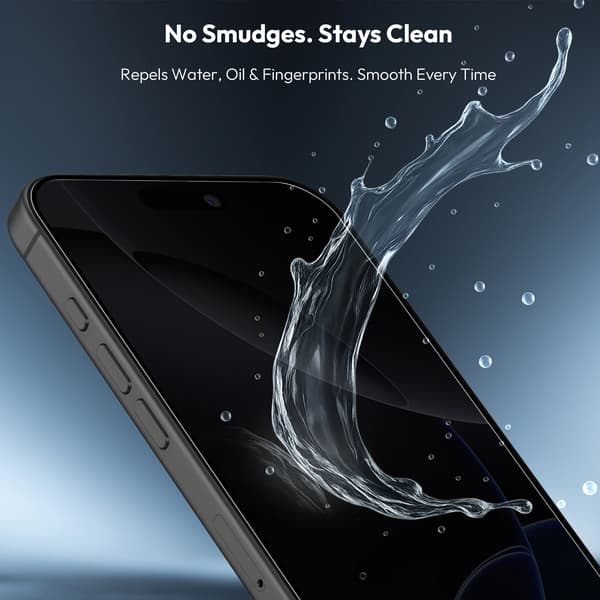 2-Pack Iphone 16 Pro Max Privacy Skärmskydd & 2-Pack linsskydd - Härdat Glas | [Automatisk Installation] - Bubbelfritt