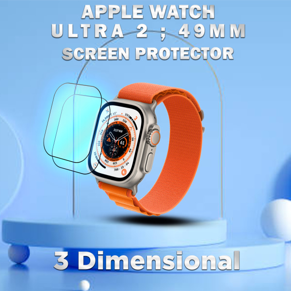 1-Pack APPLE WATCH ULTRA 2 49MM Skärmskydd - Skyddsfilm i 3D – Super Kvalitet