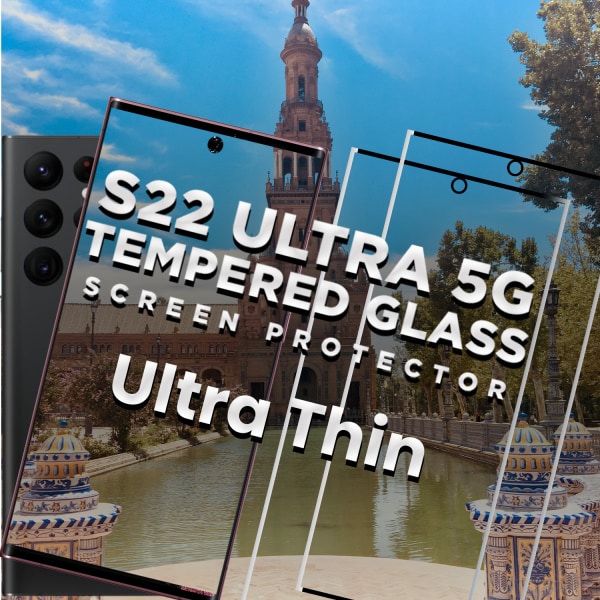 2 Pack Samsung S22 ULTRA 5G- 9H Härdat Glass -3D Super Kvalitet