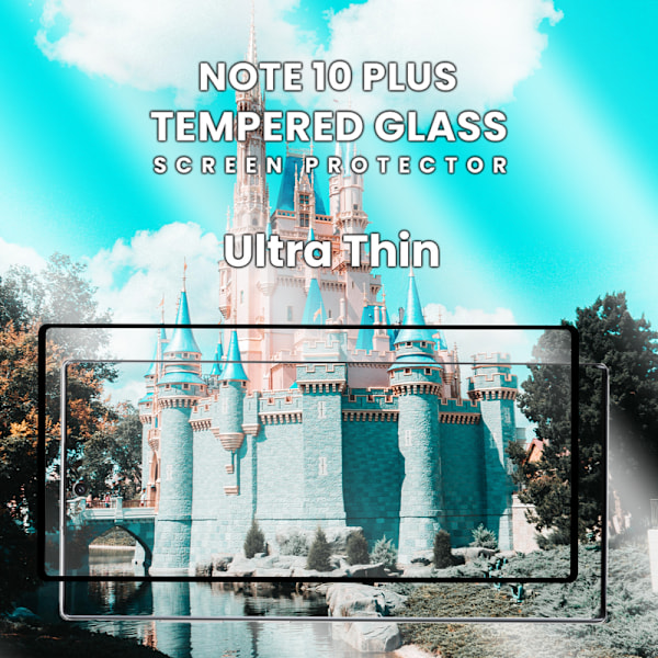 1-Pack SAMSUNG GALAXY NOTE 10 PLUS Skærmbeskyttelse - Hærdet Glas 9H - Super kvalitet 3D