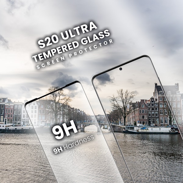1-Pack SAMSUNG GALAXY S20 ULTRA Skærmbeskyttelse - Hærdet Glas 9H - Super kvalitet 3D