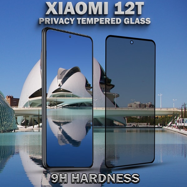 1-Pack Privacy Skärmskydd For Xiaomi 12T - Härdat Glas 9H - Super Kvalitet 3D