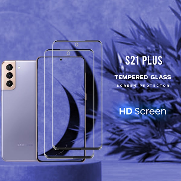 2-Pack Samsung S21 PLUS - 9H Härdat Glass - 3D Super Kvalitet