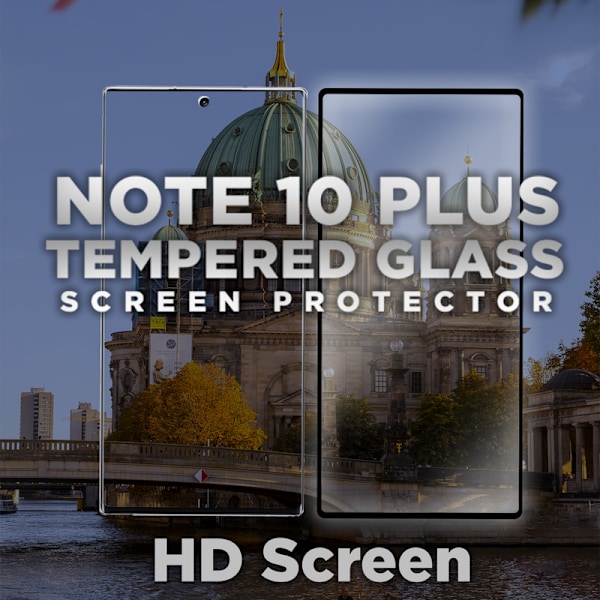 1-Pack SAMSUNG GALAXY NOTE 10 PLUS Näytönsuoja - Karkaistu Lasi 9H - Super laatu 3D
