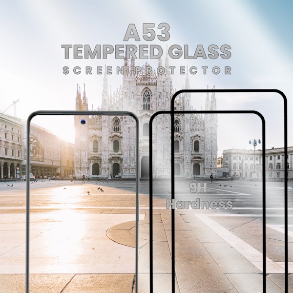 2-Pack SAMSUNG GALAXY A53 Näytönsuoja - Karkaistu Lasi 9H - Super laatu 3D