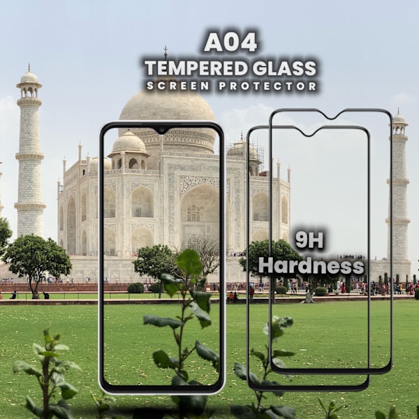 2-Pack SAMSUNG GALAXY A04 Näytönsuoja - Karkaistu Lasi 9H - Super laatu 3D
