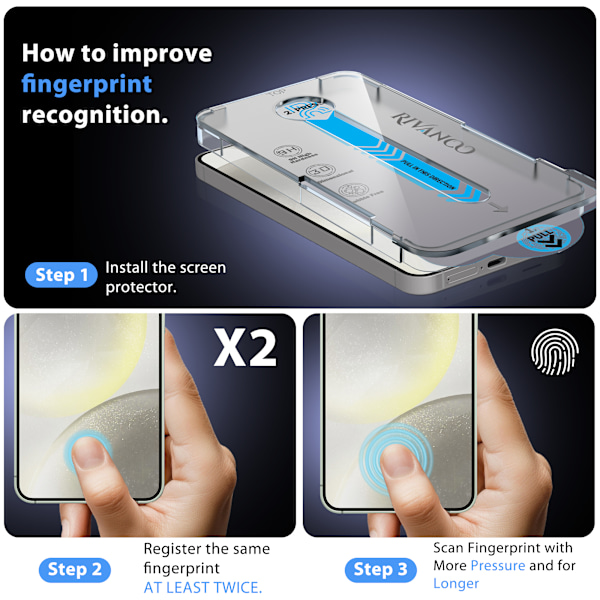 1-Pack Samsung Galaxy S24 Plus Skärmskydd - Härdat Glas | [Automatisk Installation] - Bubbelfritt