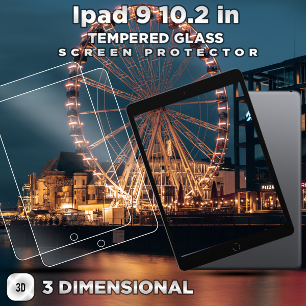 2-Pack Apple Ipad 9 (10.2 Inch) - Härdat Glas 9H -Super Kvalitet Skärmskydd
