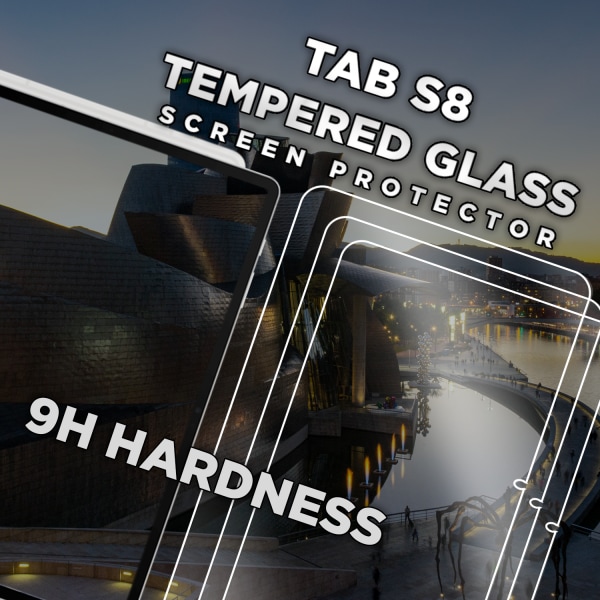 3-Pack Samsung Galaxy Tab S8 - Härdat Glas 9H - Super Kvalitet