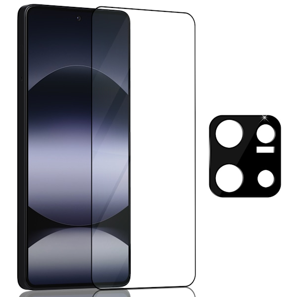 1-Pack Xiaomi Redmi Note 14S Näytönsuoja & 1-Pack linssinsuoja - Karkaistu Lasi 9H - Super laatu 3D