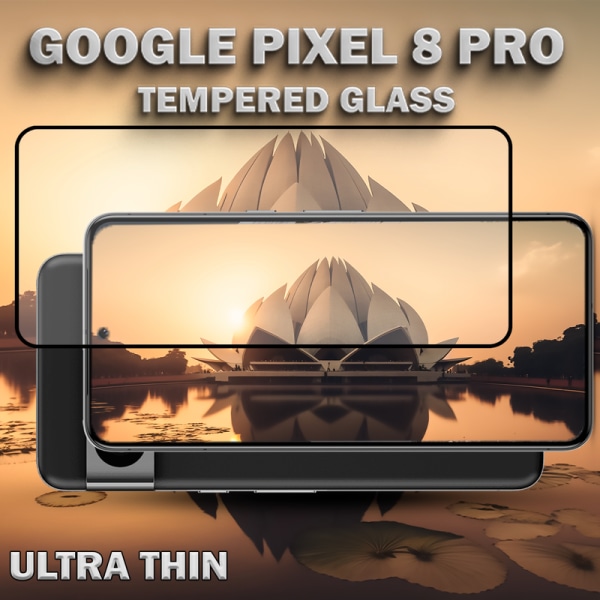 GOOGLE PIXEL 8 PRO Skärmskydd - Härdat Glas 9H - Super kvalitet 3D