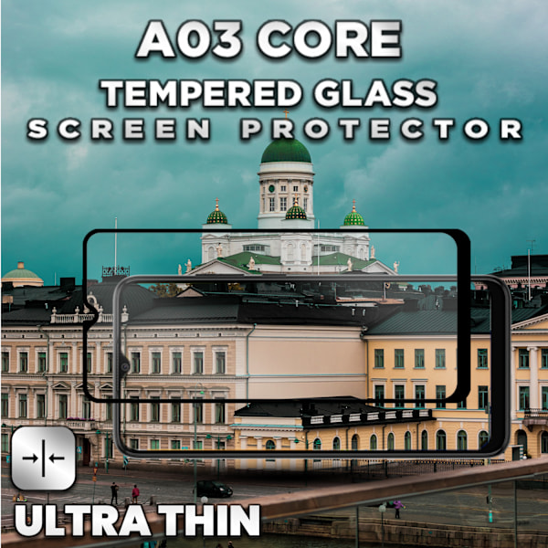 1-Pack SAMSUNG GALAXY A03 CORE Skærmbeskyttelse - Hærdet Glas 9H - Super kvalitet 3D