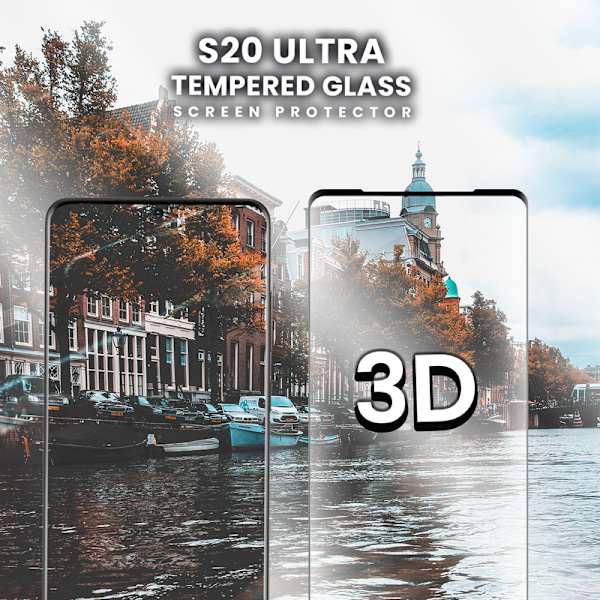 Samsung Galaxy S20 Ultra - Härdat glas 9H - Top kvalitet 3D