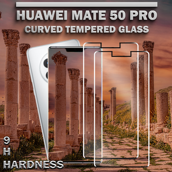 2-Pack HUAWEI MATE 50 PRO Näytönsuoja - Karkaistu Lasi 9H - Super laatu 3D