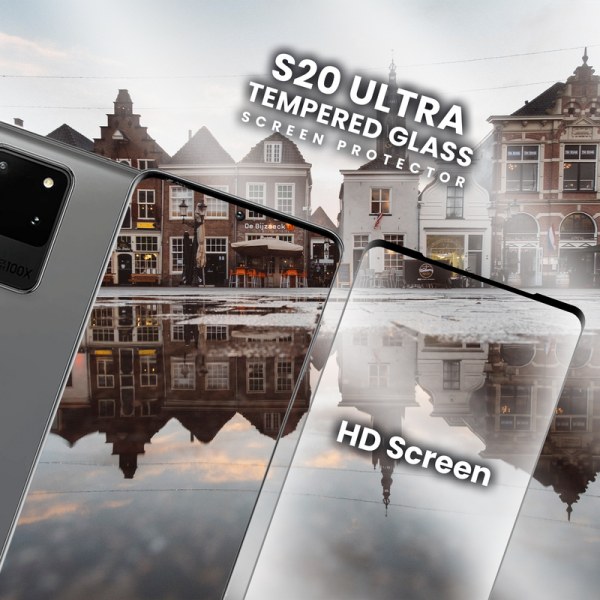 Samsung Galaxy S20 Ultra - Härdat glas 9H - Top kvalitet 3D