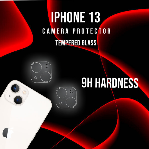 2-Pack Linsskydd iPhone13 Kamera - Härdat Glas 9H - Super 3D