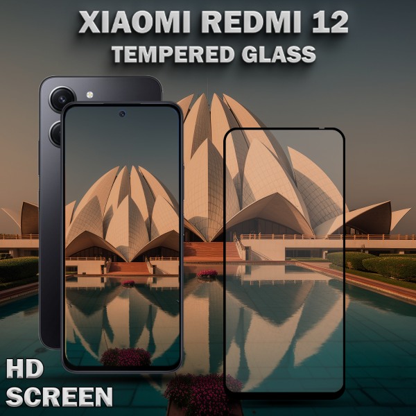 1-Pack XIAOMI REDMI 12 Skärmskydd - Härdat Glas 9H - Super kvalitet 3D