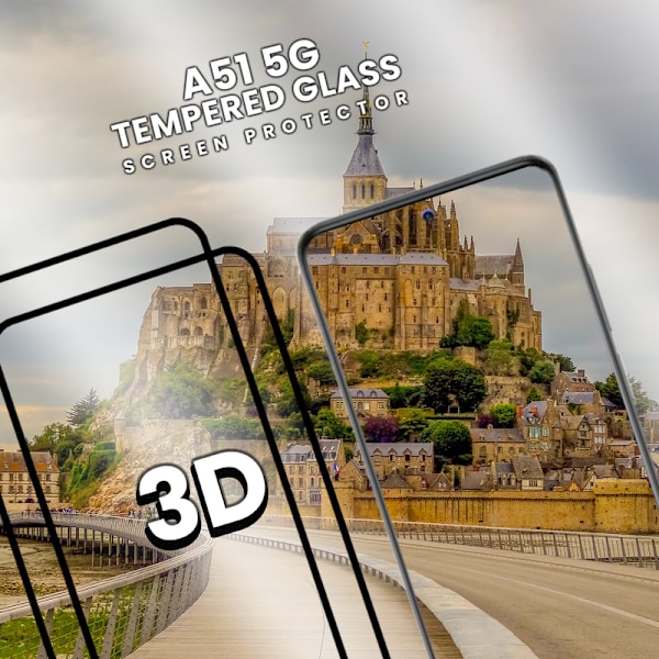 2-Pack Samsung Galaxy A51 5G - Härdat Glas 9H -Super kvalitet 3D