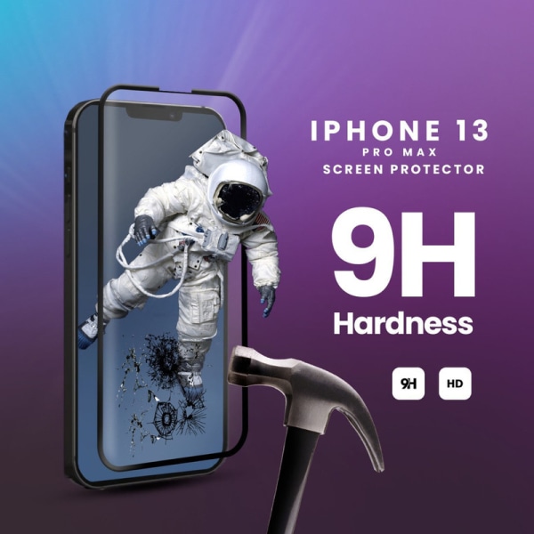 Skärmskydd Iphone 13 Pro Max - 9H Härdat glas  - Top kvalitet