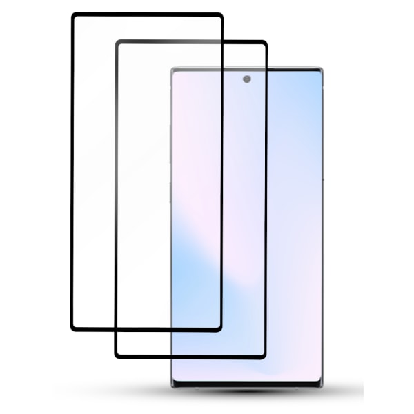 2-Pack Samsung NOTE 10 PLUS Skärmskydd - Härdat Glas 9H - Super kvalitet 3D