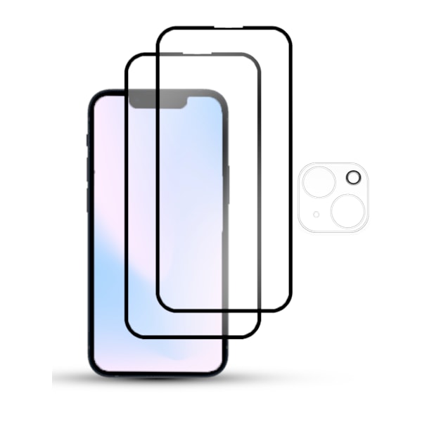 2-Pack IPHONE 13 Skærmbeskyttelse - Hærdet Glas 9H - Super kvalitet 3D