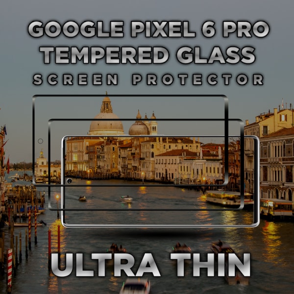 2 Pack Google Pixel 6 Pro - Härdat glas 9H - Super kvalitet 3D