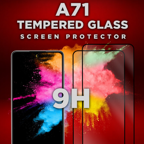 2-PACK Samsung Galaxy A71 - Härdat glas 9H - Super kvalitet 3D