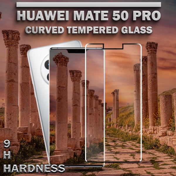 Huawei Mate 50 Pro - Härdat Glas 9H – Super kvalitet 3D  Skärmskydd