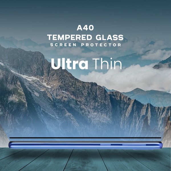 1-Pack SAMSUNG GALAXY A40 Näytönsuoja - Karkaistu Lasi 9H - Super laatu 3D