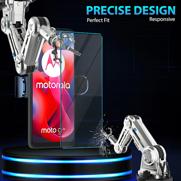 1-Pack Motorola Moto G25 Skærmbeskyttelse - Hærdet Glas 9H - Super kvalitet 3D