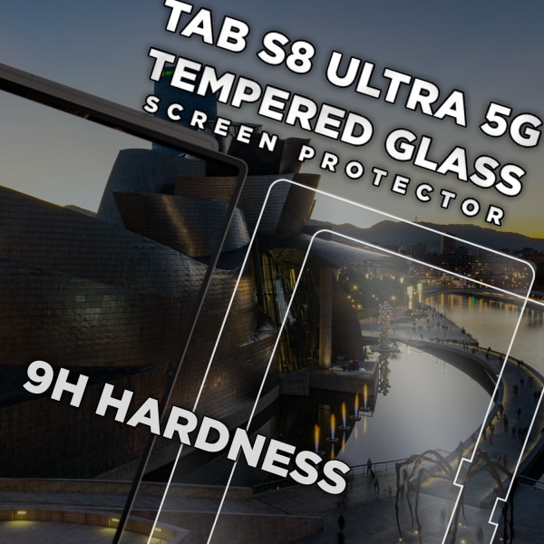 2-Pack Samsung Galaxy Tab S8 Ultra 5G - Härdat Glas 9H - Super Kvalitet Skärmskydd