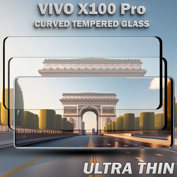 2-Pack VIVO X100 PRO Näytönsuoja - Karkaistu Lasi 9H - Super laatu 3D