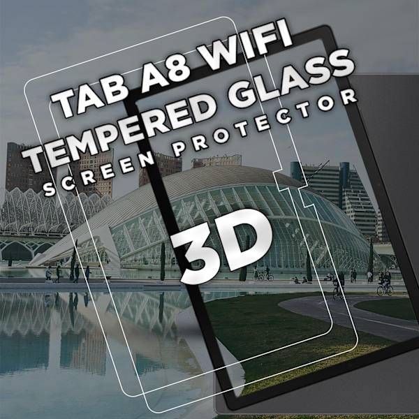2-Pack SAMSUNG GALAXY TAB A8 Skærmbeskyttelse - Hærdet Glas 9H - Super kvalitet 3D